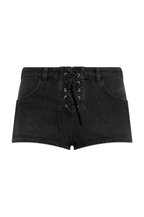 Black Vintage effect denim shorts Balenciaga - Vitkac AS